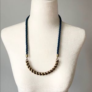 Madewell marine collar rope & bronze tone necklace